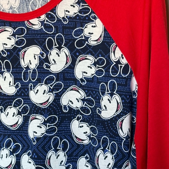 Rare LulaRoe Mickey Mouse Randy baseball shirt. Like new condition. Size 2X. - Picture 2 of 5